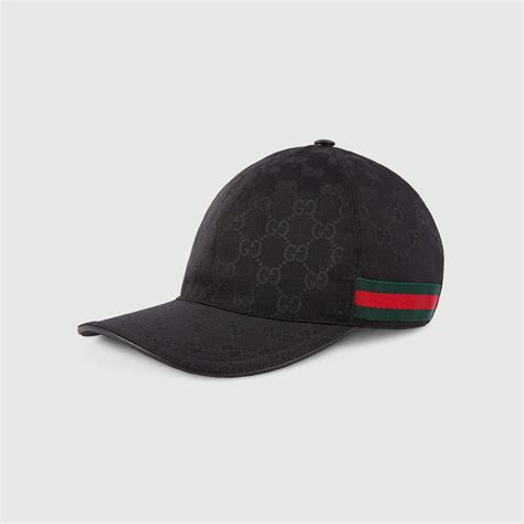 casquette noire gucci|men's Gucci hats.